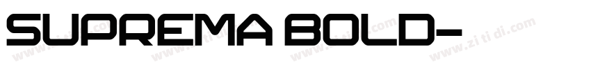 SUPREMA BOLD字体转换